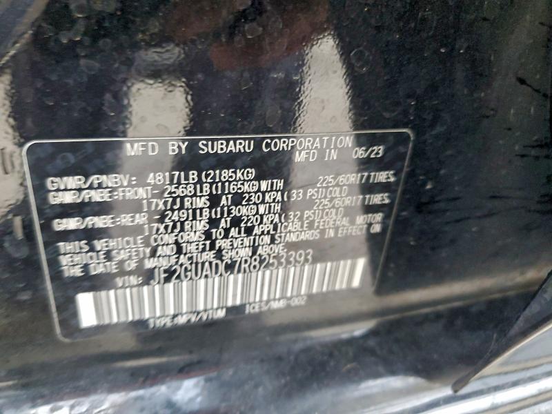 2024 SUBARU CROSSTREK #3309179619