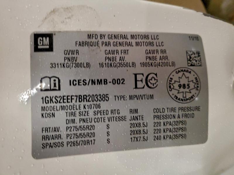 2011 GMC YUKON DENA #3303746424