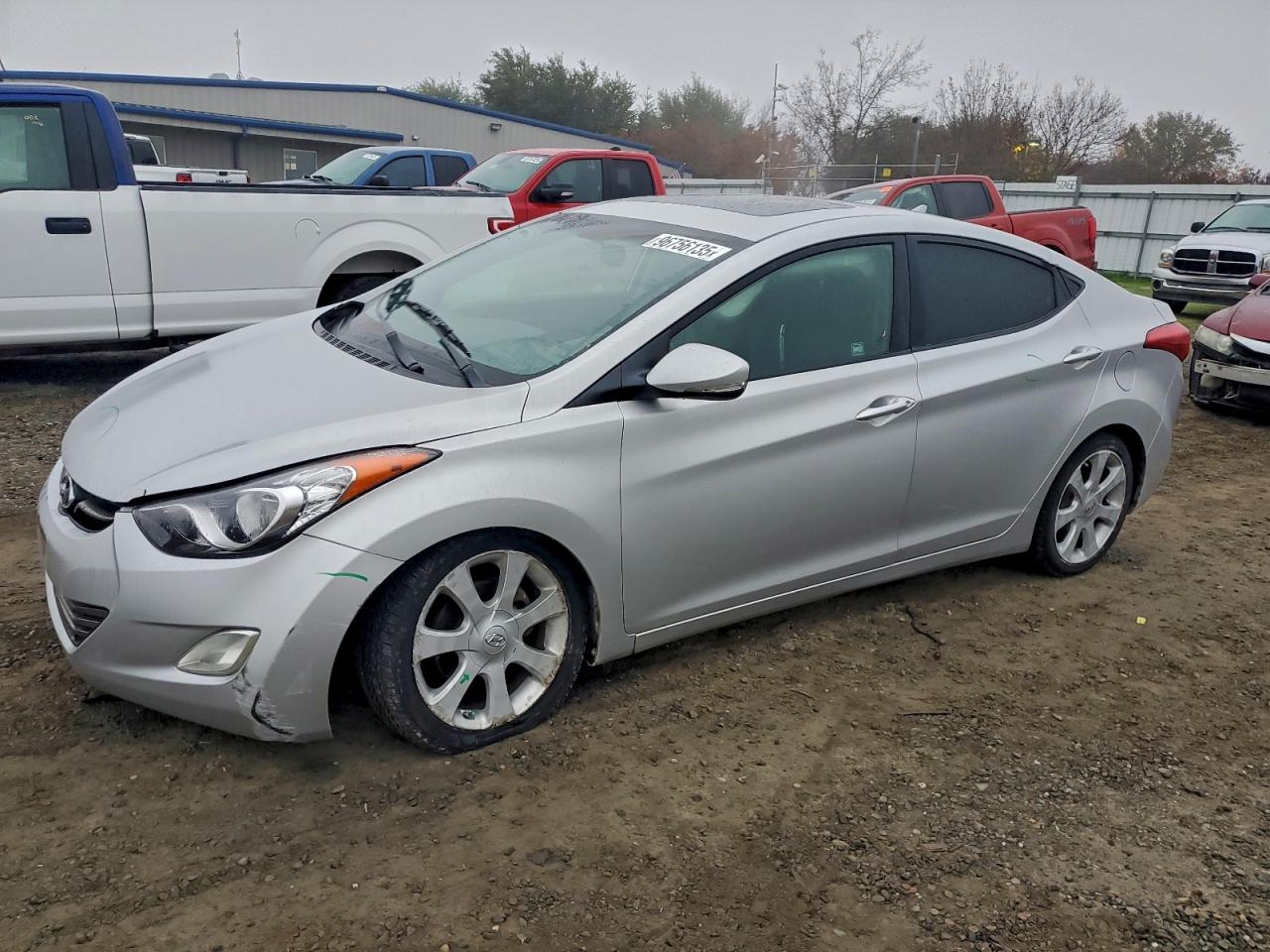 Lot #3316698526 2012 HYUNDAI ELANTRA GL