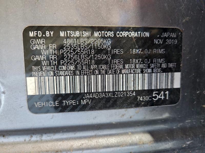 2020 MITSUBISHI OUTLANDER #3319026331