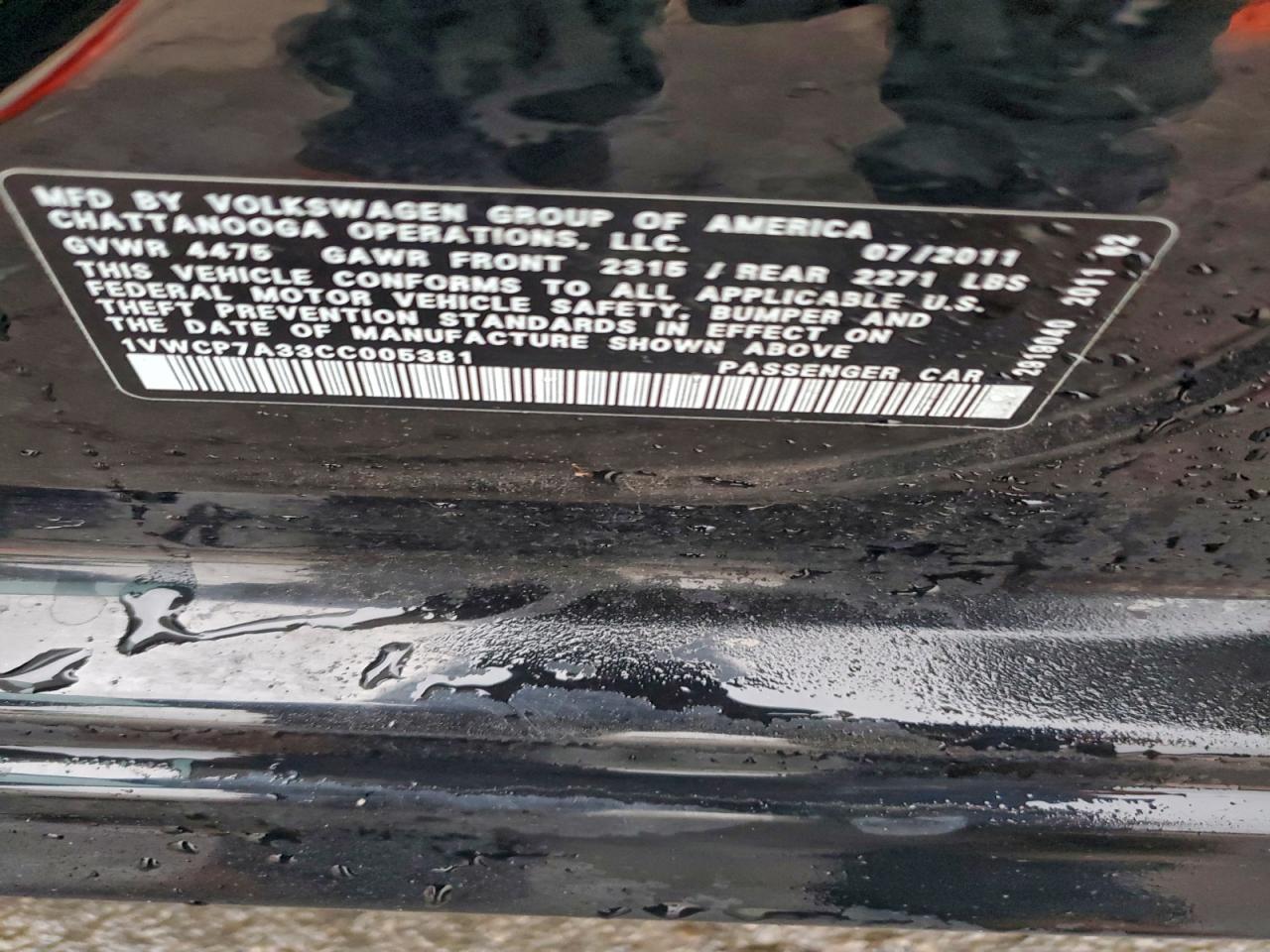 VOLKSWAGEN PASSAT SEL