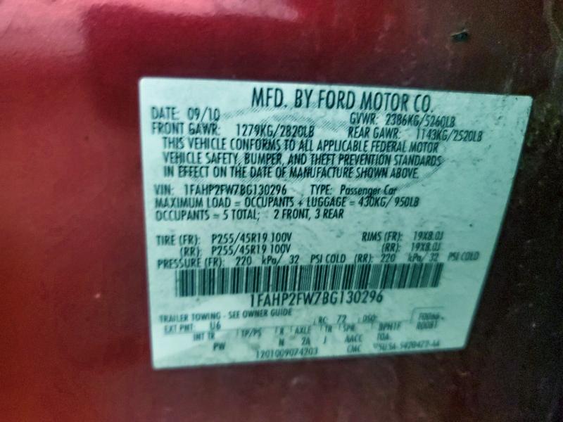 2011 FORD TAURUS LIM #3315962134