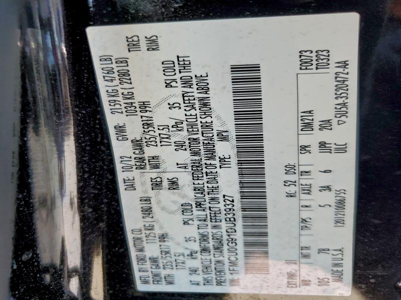 2013 FORD ESCAPE SE #3312463644