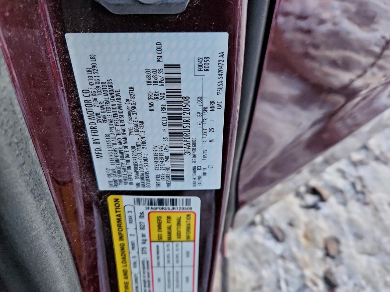 FORD FUSION TITANIUM/PLATINUM HEV