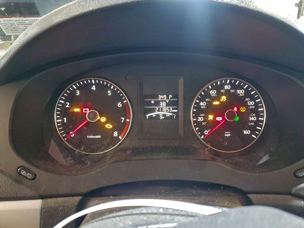 Lot #3311536244 2014 VOLKSWAGEN JETTA SE