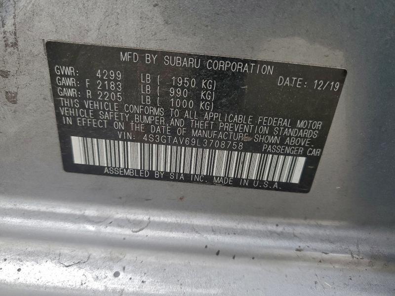 2020 SUBARU IMPREZA PR #3316066237