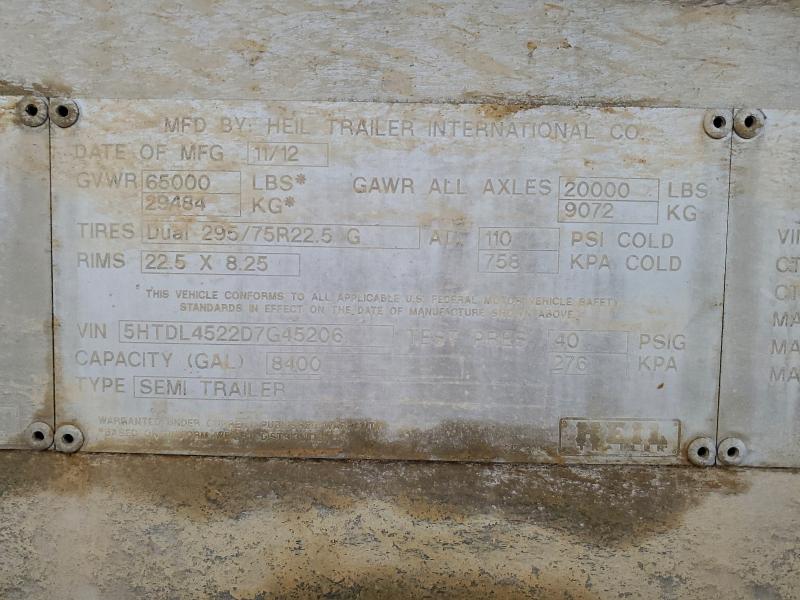 2013 HEIL TANKER #3304572434