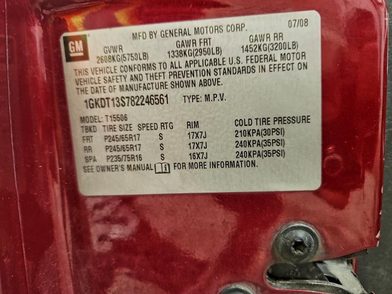 2008 GMC ENVOY #3308511087